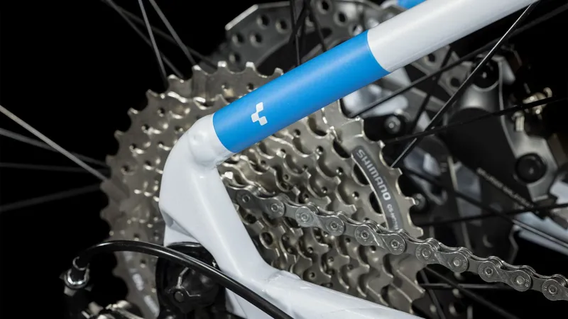 Cube Aim SLX Mountain Bike in White/Blue/Red -4